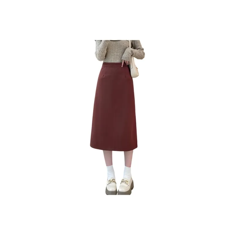 Oudifu Casual Long Skirt Women's-2