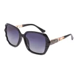 Black Frame with Dual Gray Lenses