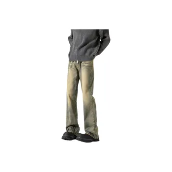 Lulifama Jeans Unisex Yellow Mud