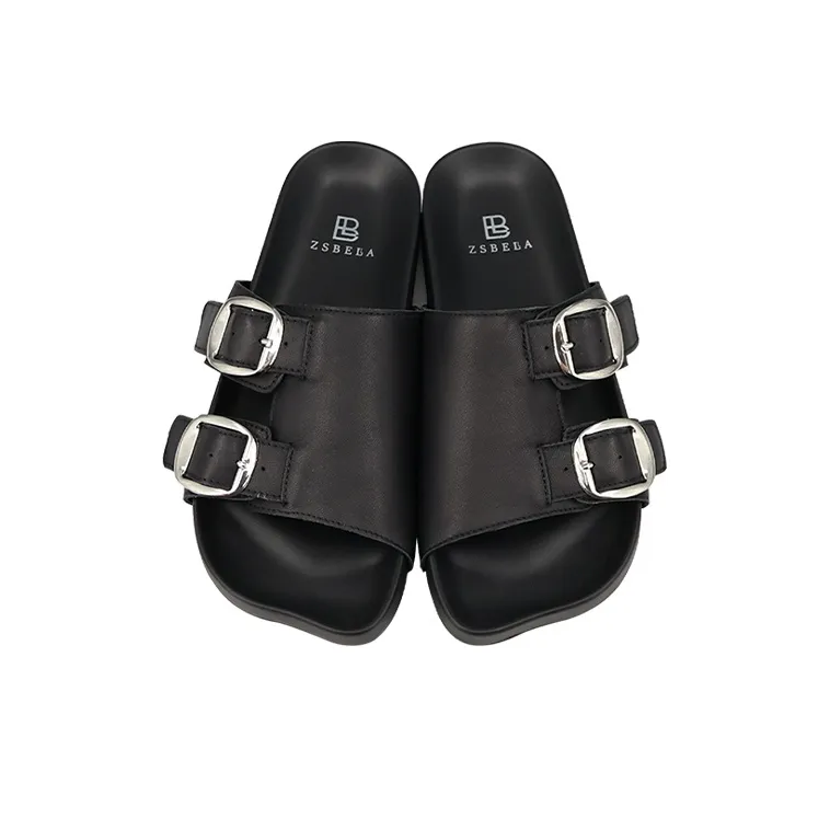 ZSBELLA Slip Resistant Abrasion Resistant Slide Slippers Women's-2