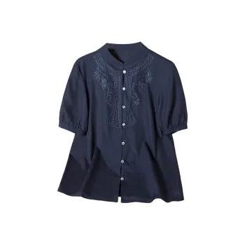 TOUCH Shirts Women's Navy Blue