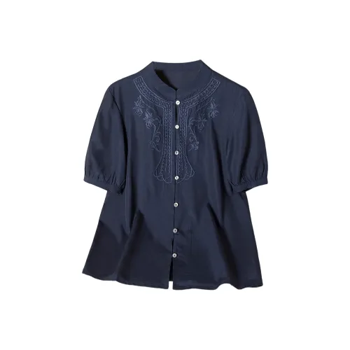 TOUCH Shirts Women's Navy Blue