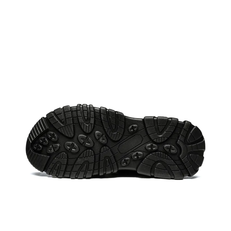 FAPAI Beach Sandals Men's Black Gray-5