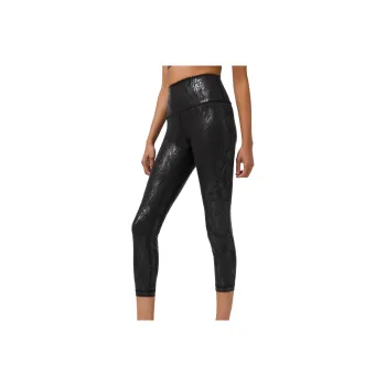 Lululemon Wunder Under Athletic Trousers Women's Black Foil