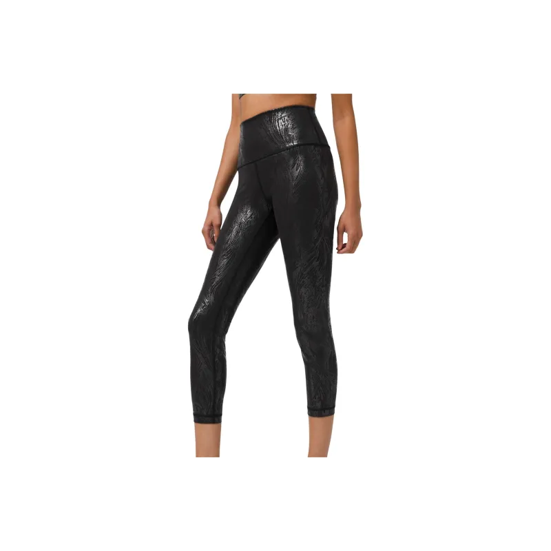 Lululemon Wunder Under Athletic Trousers Women's Black Foil-0