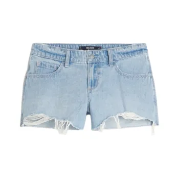 Hollister SS24 Denim Shorts Women's Light Blue