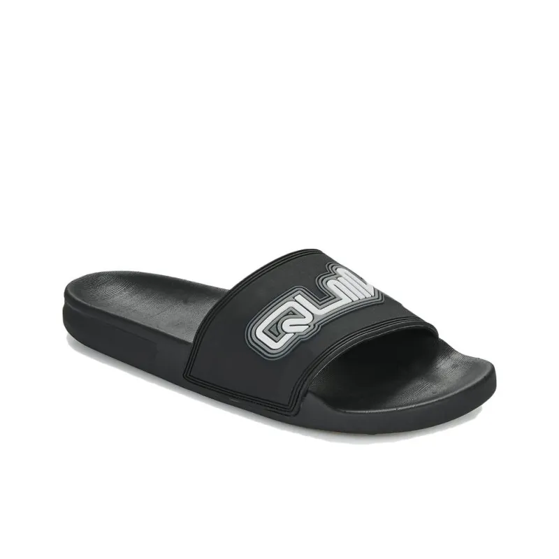 Quiksilver Rubber Sole Abrasion Resistant Slide Slippers Men's Black-2