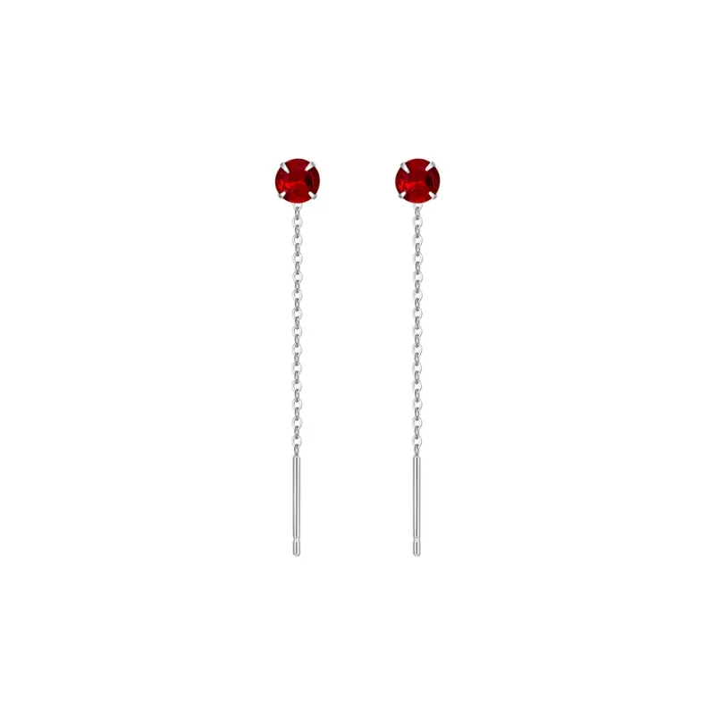 MCK Sterling Silver Drop Earrings Women's-7