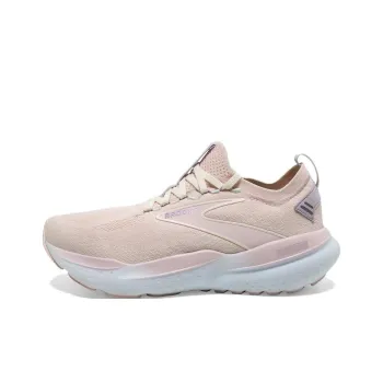 Brooks Anti Slip Wear Resistant Low Top Running Shoes Women's Pink