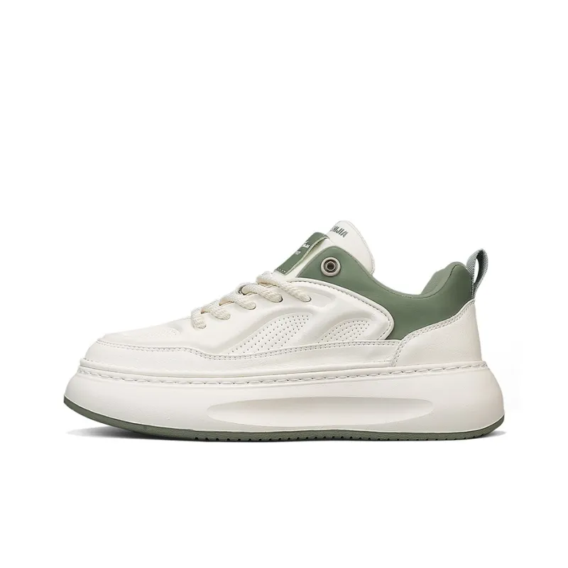 G.N.SHIJIA Height Increasing Abrasion Resistant Lightweight Breathable Slip Resistant Low Top Skateboard Shoes Men's-0