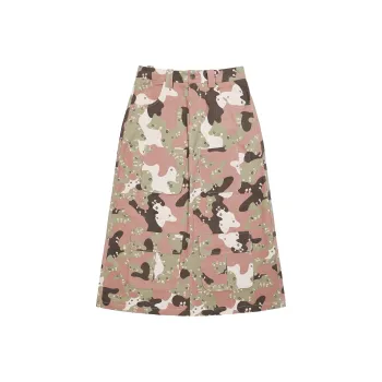 Madgood Casual Long Skirts Women's Pink