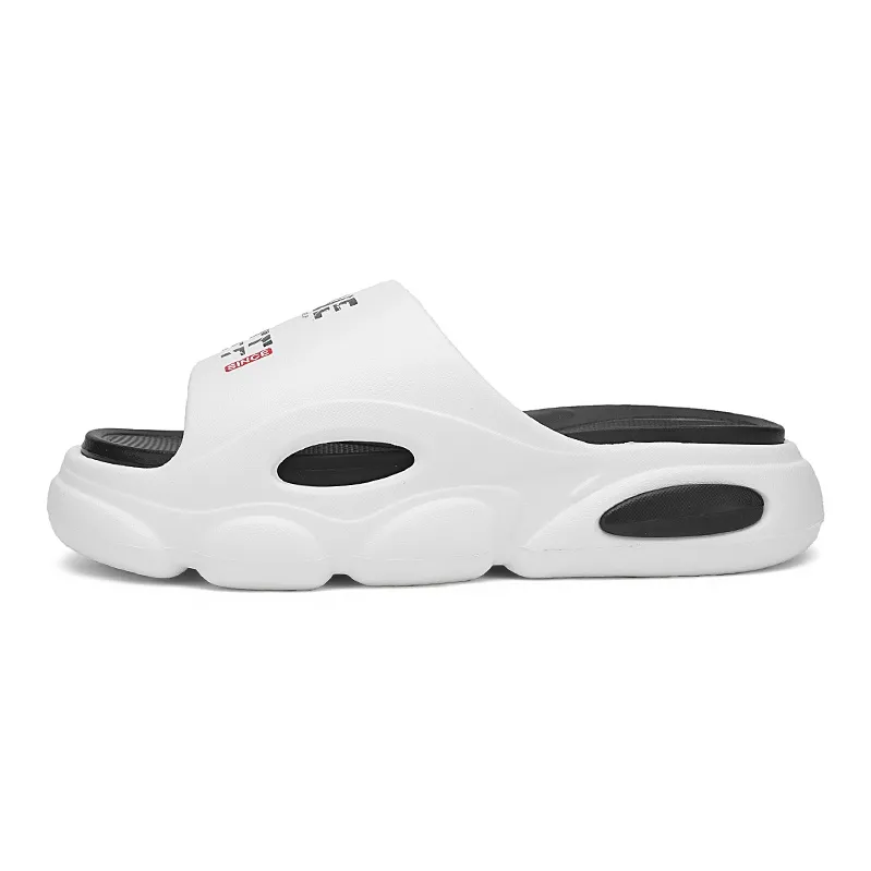Le Drag Outerwear Slippers White Black-22