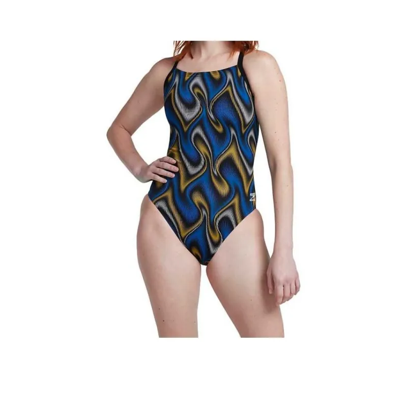 Speedo Purpose Flyback One Piece Blue One piece Swimsuit Women's-10