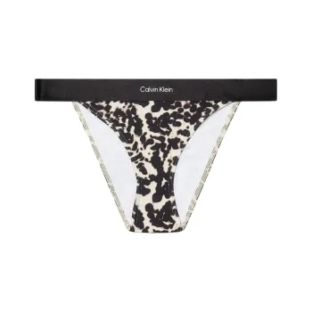CALVIN KLEIN Bikini Europe Version Women's Black Yellow