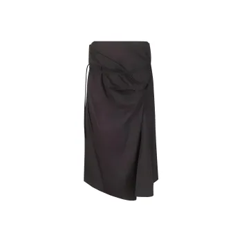 Lemaire Asymmetrical Tied Skirt 'Midnight Indigo'
