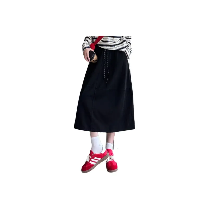 FORLOVENANCY Casual Long Skirt Women's-3