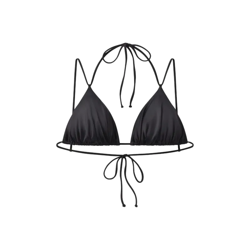 Khy FW24 DROP 010 Ruched Triangle Bikini Top Bikini Women's Black-0