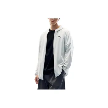 Anta Variety Training Collection Breathable Quick Dry UV Protection Sun Protection Clothing Men's Ice Blue Gray