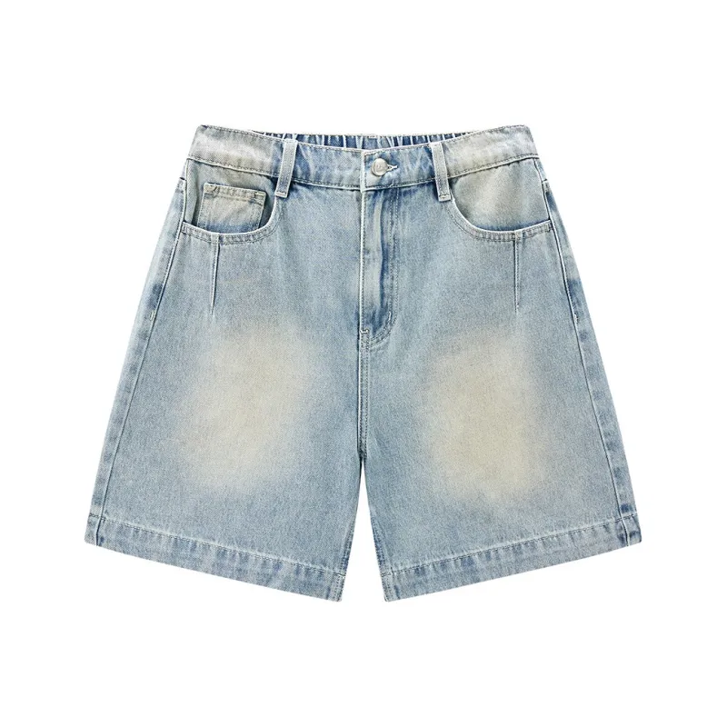 LEDIN Denim Shorts Women's Denim Light Blue-0