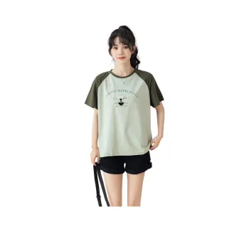 GOSO T Shirts Women's Pea Green