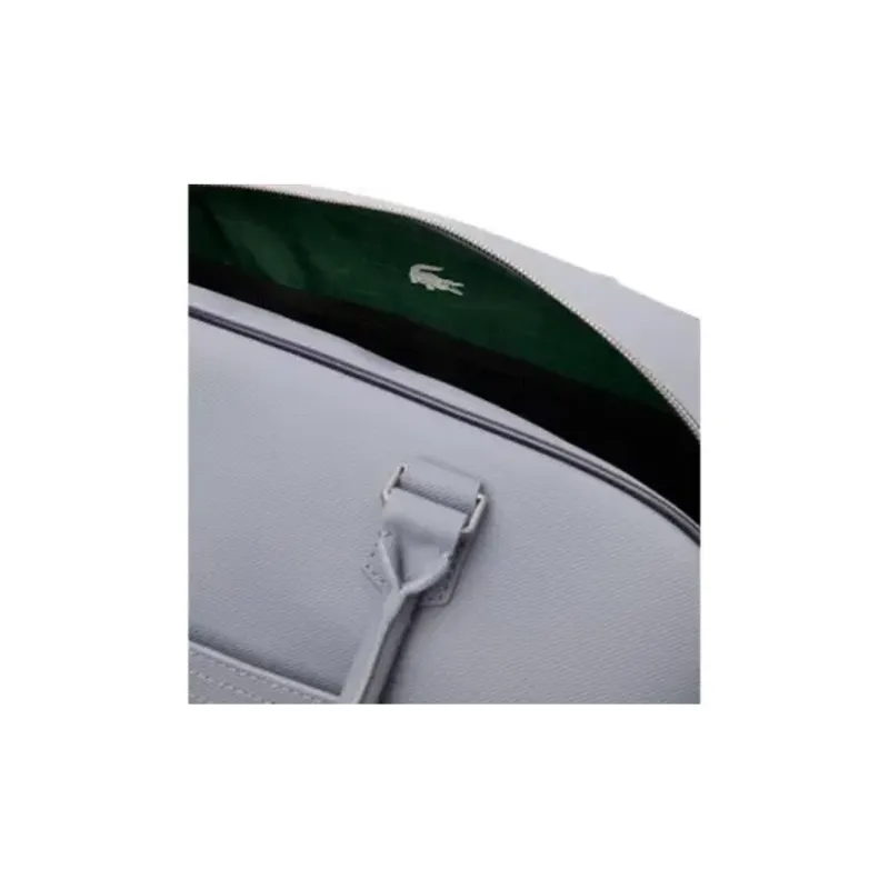 LACOSTE PVC Travel Bag Unisex Gray Blue-3