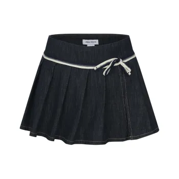 URBAN REVIVO Denim Short Skirts Women's Indigo