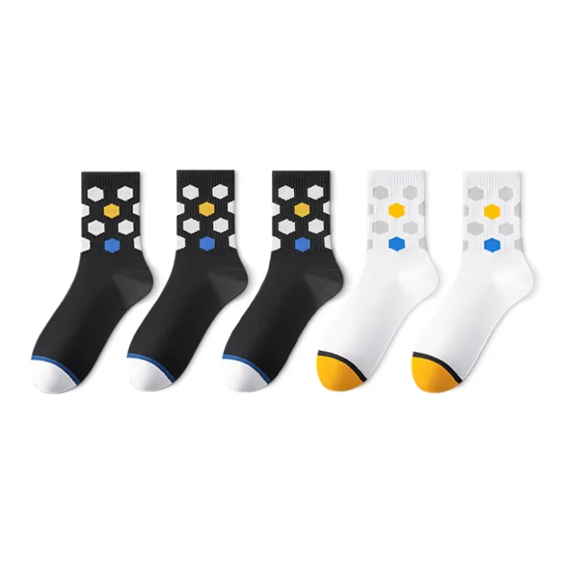 LUOLIAN Mid Calf Socks Men's 5 Pack-7