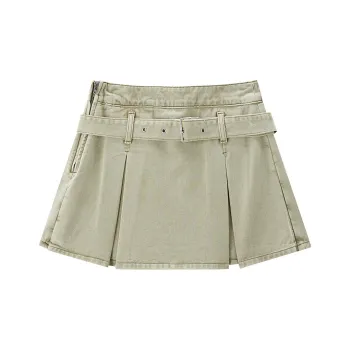 LEDIN Denim Shorts Women's Delicacy Green