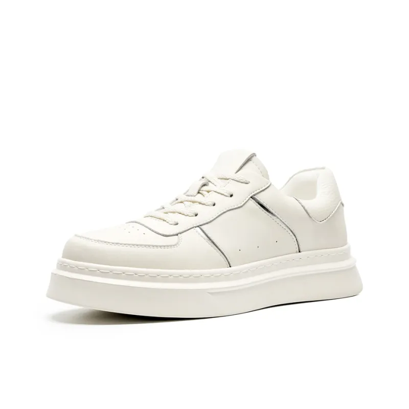 JOSINY Low Top Skateboard Shoes Men's White-1