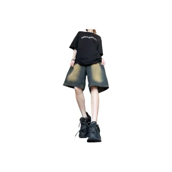 Ordifen Denim Shorts Women's Nostalgic Blue