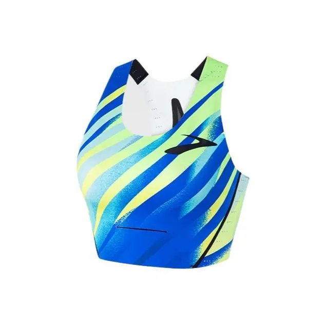 Brooks SS25 Sport Vests Women's Green/Royal Blue-0