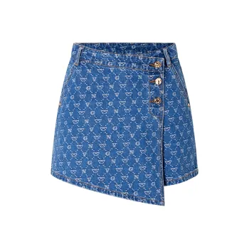 NAVIGARE Denim Shorts Women's Dark Pearl Royal Blue