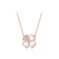 S925 Silver White Shell Four-Leaf Clover Necklace