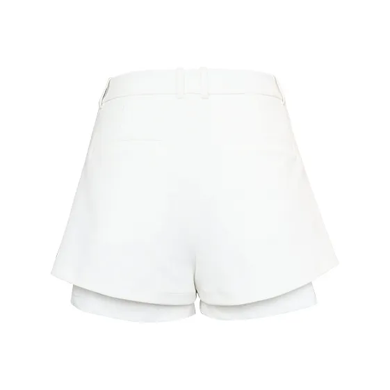 SIQIZ Casual Shorts Women's White-1
