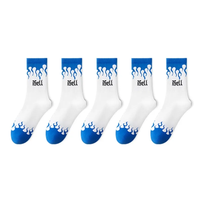 LUOLIAN Basketball Socks Men's 5 Pack-9
