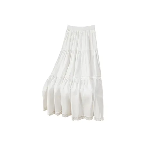 TOUCH Casual Long Skirt Women's White