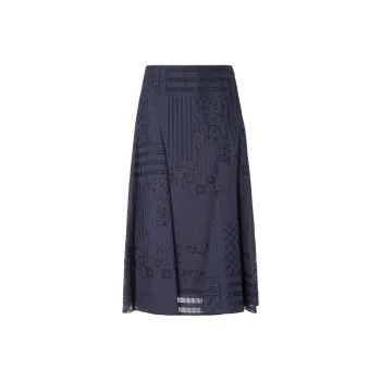 FENDI SS25 Casual Long Skirt Women's Blue