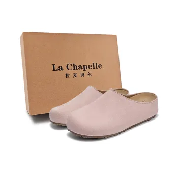 La Chapelle Plastic Sole Antibacterial, Slip Resistant, Abrasion Resistant Closed Toe Slippers Women's Pink