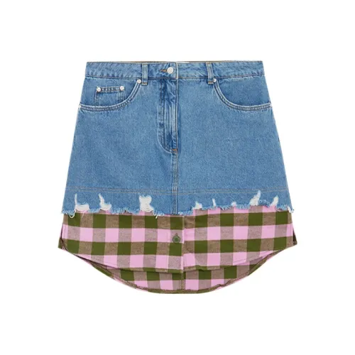 MOSCHINO Denim Short Skirts Women's Blue