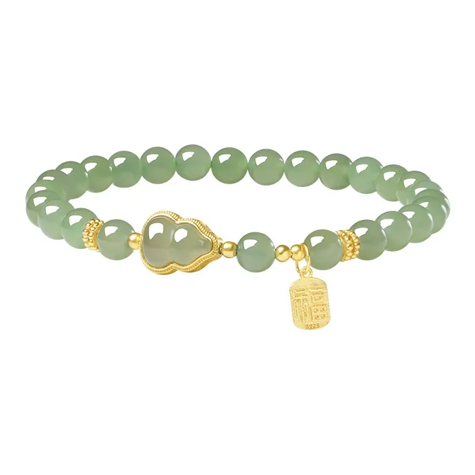 YINXIANGMOU Hetian Jade Bracelets Pale Greenish White Jade Women's-6