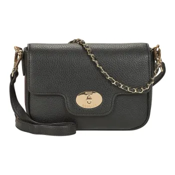 MAC DOUGLAS Lock Closure One Shoulder Handbag Women's Black