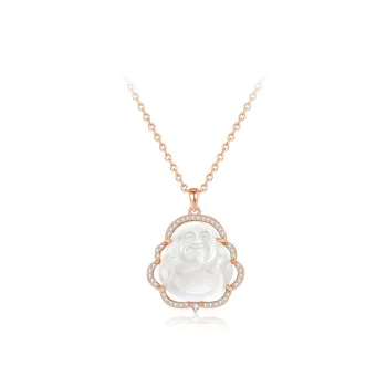 Love Link Chalcedony Necklaces Women's