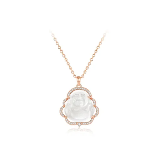 Love Link Chalcedony Necklaces Women's