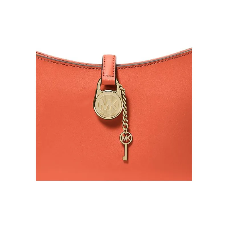 MICHAEL KORS Lyra Leather Handbag Small Size Women's Red Clay-3