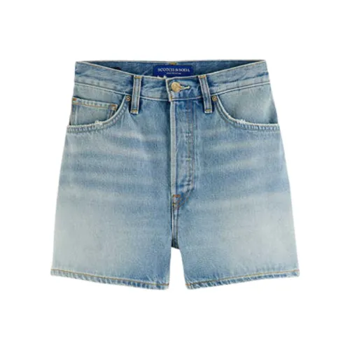 Scotch&Soda Denim Shorts Women's Light Blue