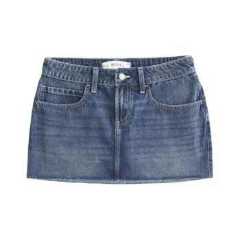 Hollister Denim Short Skirts Women's Medium Blue