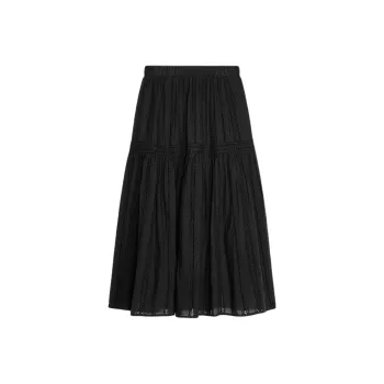 ZARA Casual Long Skirt Women's Black