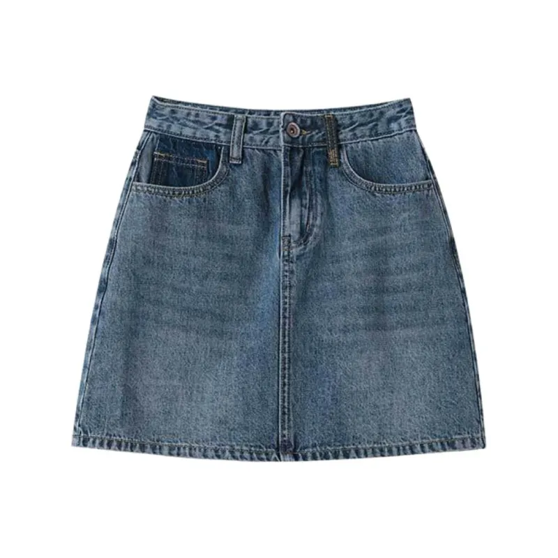 FAWENXIANGZI Denim Short Skirts Women's-0