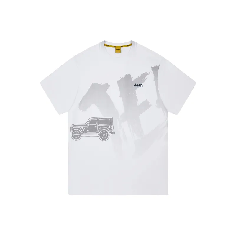 Jeep T Shirts Men White-0