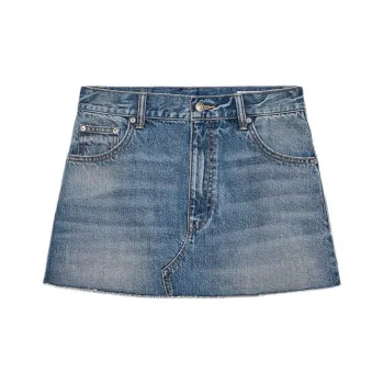 ZARA Trf Denim Short Skirts Women's Blue